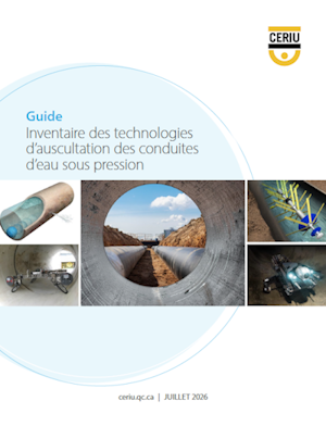 Nouvelle publication : Inventaire des technologies d’auscultation des conduites d’eau sous pression