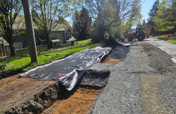 Drainage souterrain des chaussées municipales